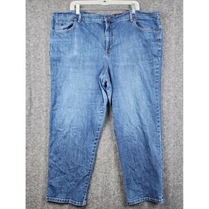 Gloria Vanderbilt Amanda Jeans Women 24W Blue Tapered High Rise L22692RS-SCDW